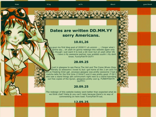 Blog screenshot