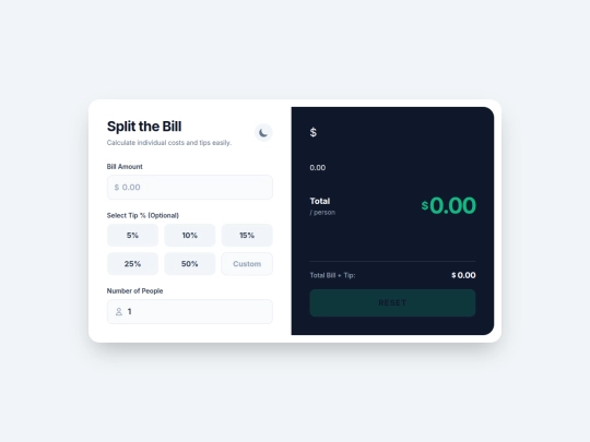 WEB APP/Bill Splitter/in screenshot