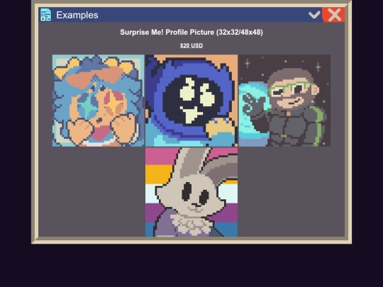 examples screenshot