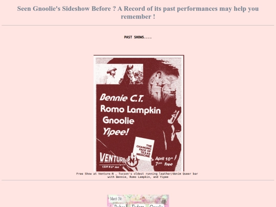 pastshows screenshot