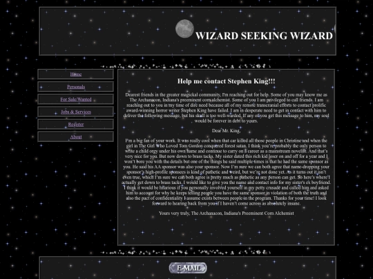PERSONALS_stephen_king screenshot