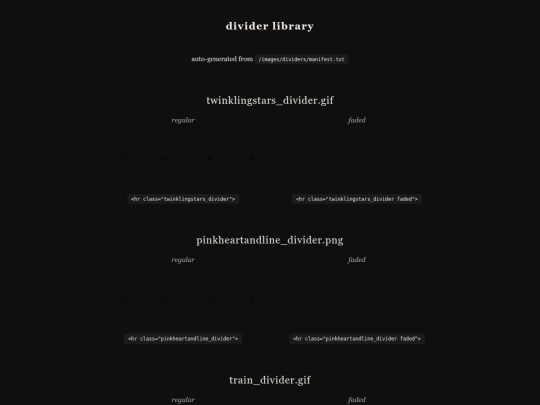 dividers screenshot