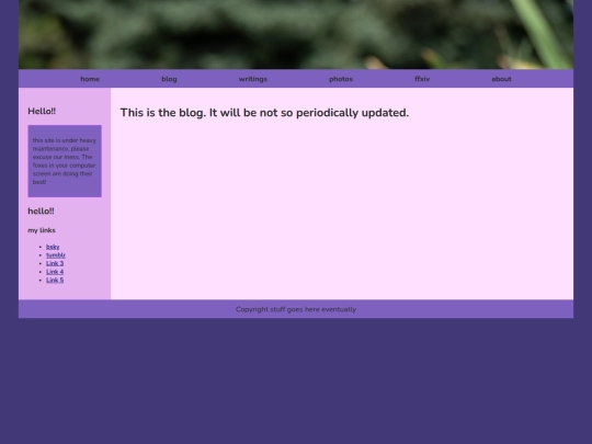 blog screenshot