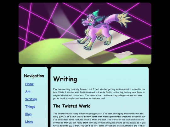 writing screenshot
