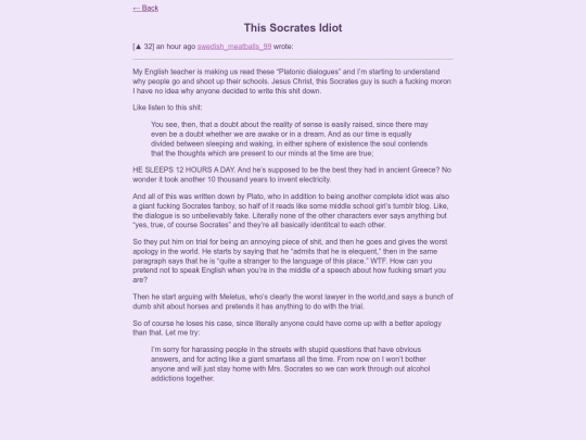 socrates-idiot screenshot