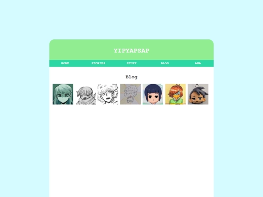 Blog screenshot