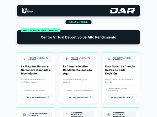 DAR/home screenshot