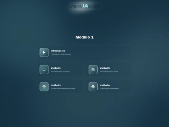 ESPECIALIZATE/especializatecurso screenshot