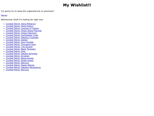 wishlist screenshot