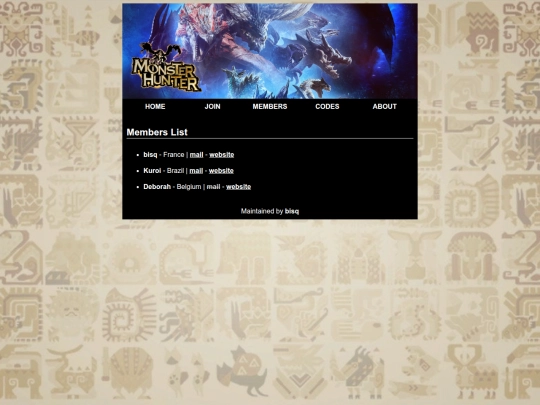members screenshot