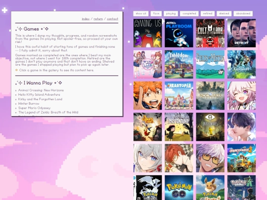 games screenshot