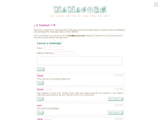 message screenshot