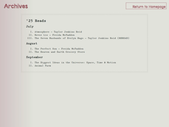 archives screenshot