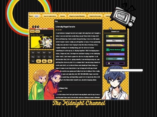 Diary screenshot