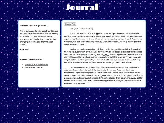 journal screenshot