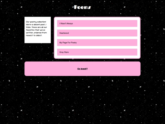 poetry screenshot