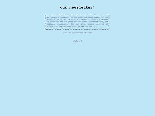 newsletters screenshot