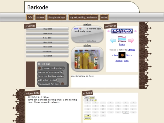 index screenshot