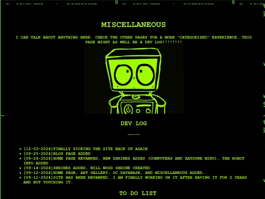 MISCELLANEOUS screenshot
