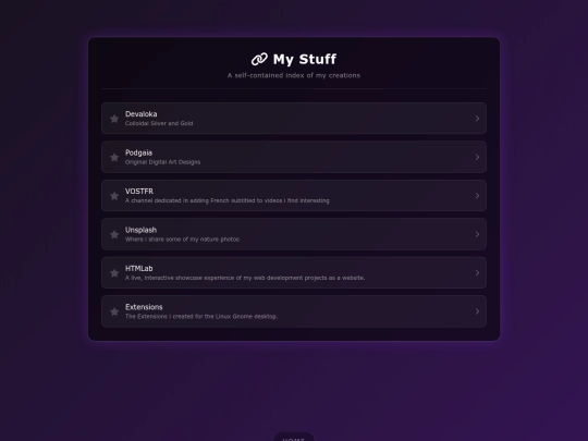 MyStuff screenshot