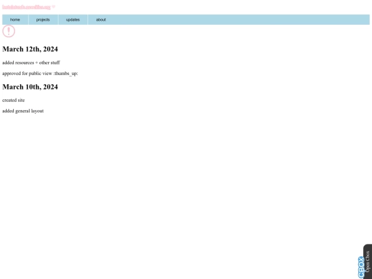 updates screenshot