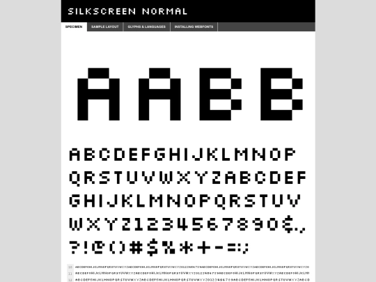 webfontkit-20240804-055418/slkscr-demo screenshot