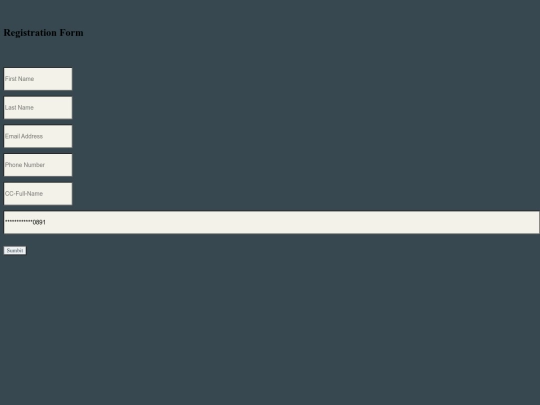 form screenshot