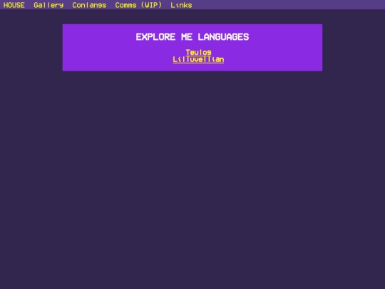 conlangs screenshot