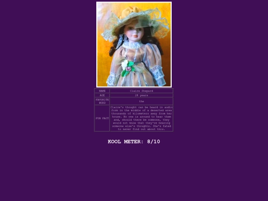 claire screenshot