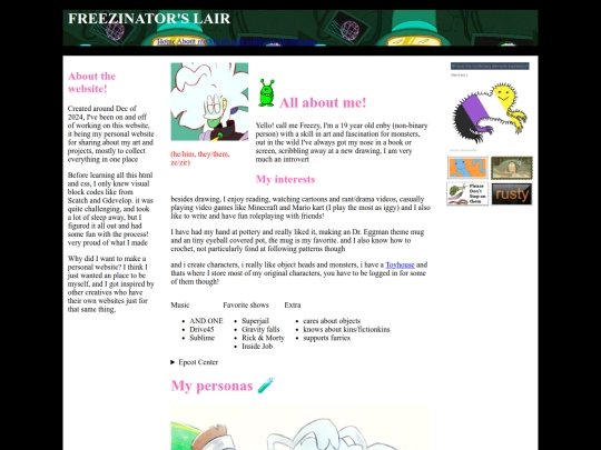 pages/about screenshot