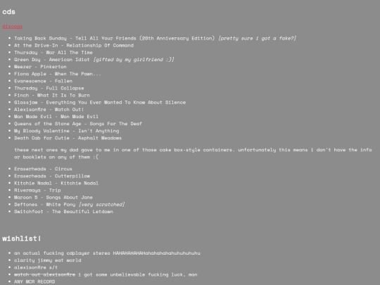 music/discogs screenshot