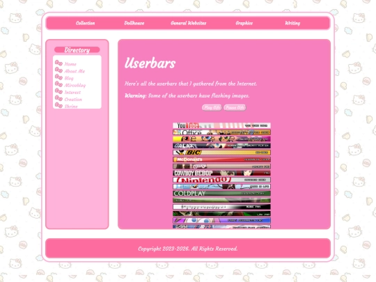 Misc pages/Userbars screenshot