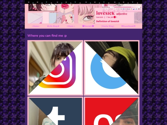 socials screenshot