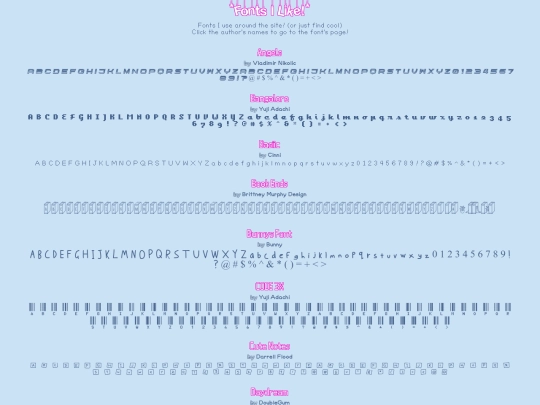 pages/fonts screenshot