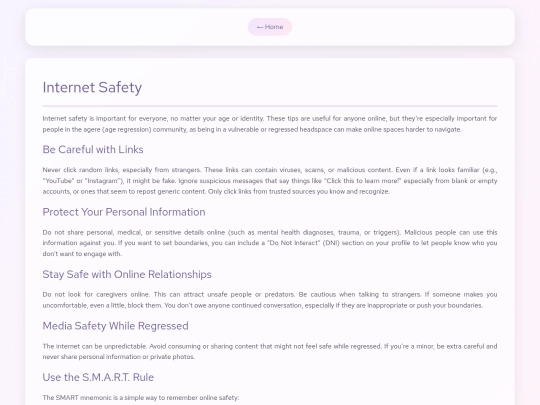 safety screenshot