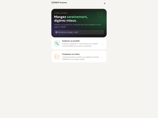 fodmap screenshot