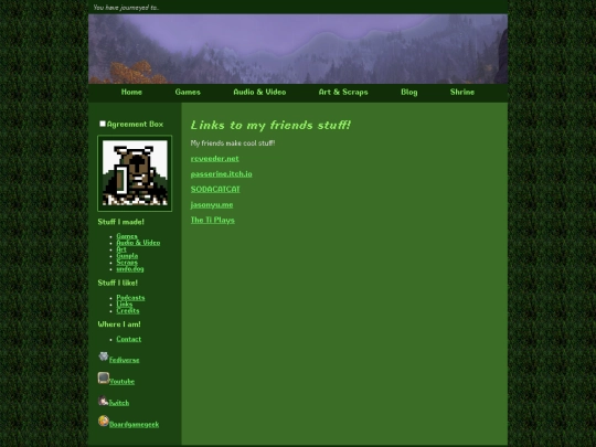 links screenshot