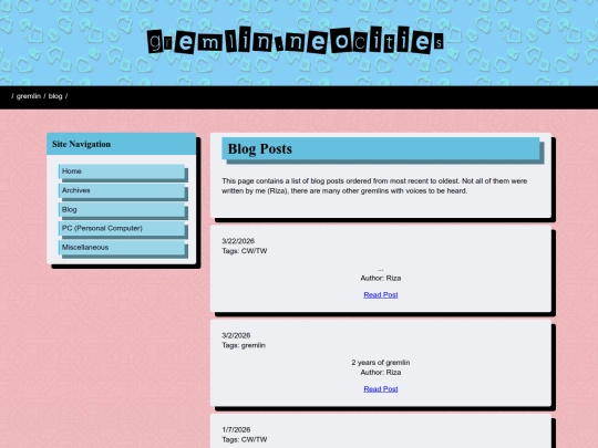 blog screenshot