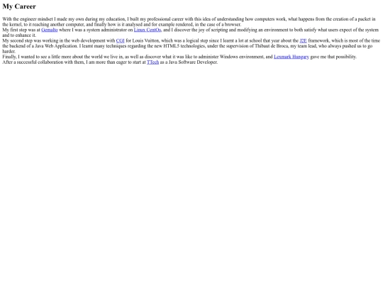 html/career screenshot