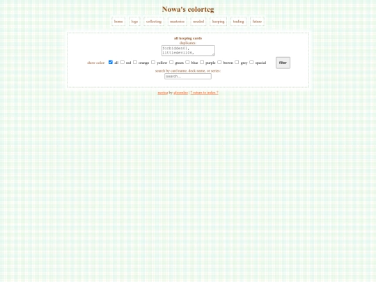 neotcg/keepingcardsall screenshot