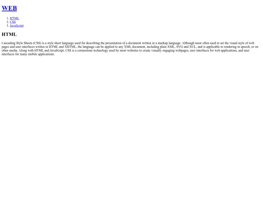 CSS screenshot
