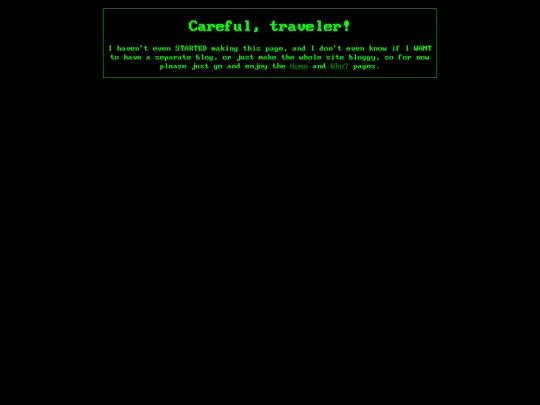 Blog/Main screenshot