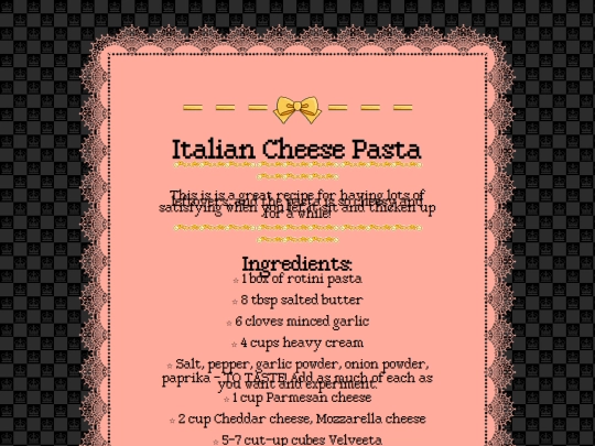 for fun!/italiancheesepasta screenshot