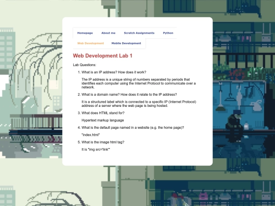 webDev screenshot