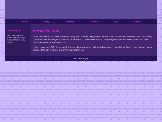 Diary/March 2026/March_25th_2026 screenshot
