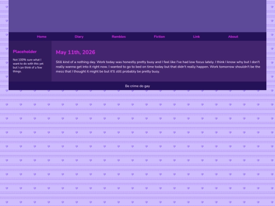Diary/May 2026/May_11th_2026 screenshot