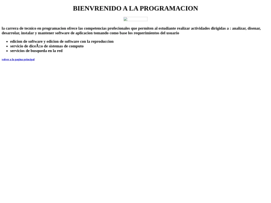 html/programacion screenshot
