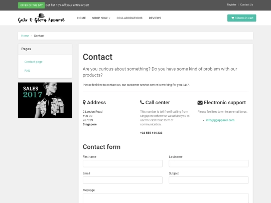 contact screenshot