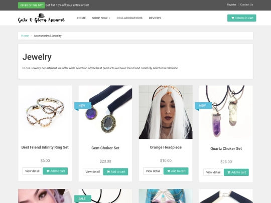 jewelry screenshot