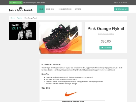 productpinkorangeflyknit screenshot